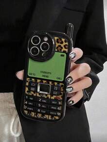 1个全新个性化豹纹印花防摔手机壳，亮面软壳保护套，兼容 17 Pro/17 Air/17/17 Pro Max/16/11/16 Pro/16 Plus/16 Pro Max/16 e/15 Pro Max/13/14/12/XS/XR/7G/8 Plus/14/11/P12/XS - 彩色 - 查看 2