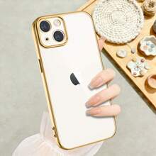 【人気のあるもの】iPhone13 ケース 対応 メッキクリアケース お出かけに最適 韓国デザイン 軽くて可愛い 保護力抜群 - ゴールド - チェックする 3