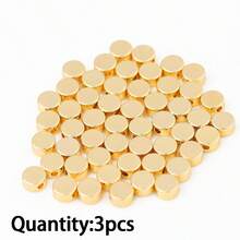 2/3颗铜质皇冠、心形和圆形光滑隔珠，DIY首饰制作材料，适用于项链、手链等。 - 間隔珠 - 查看 10