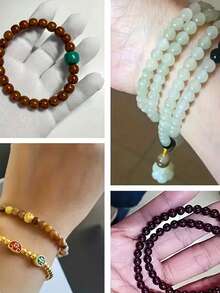 1 rulle klar nylonpärltråd 0,2 mm-0,8 mm, icke-elastisk kristalltråd för gör-det-själv-armband och halsbandssmyckenstillverkning - Transparent vit - Visa 8