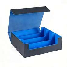 5-In-1 Commander Card Box With Dice Tray, Holds 840+ Unsleeved Cards, Leather Magnetic Card Case, Detachable Card Compartments, Suitable For TCG And Collectible Card Games - Multicolor - View 7