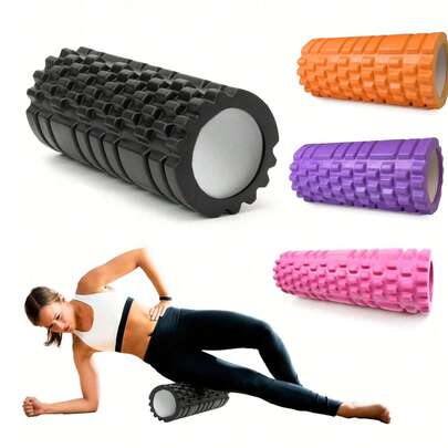 1 pieza Rodillo de espuma EVA hueco Columna de yoga Rodillo de relajación muscular Suministros de yoga, fitness y pilates