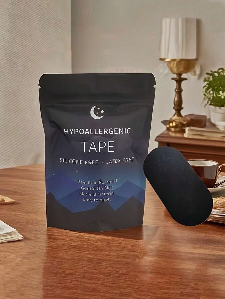 30pcs/60pcs Seamless Muscle Self-Adhesive Stickers - Black Breathable Muscle Effect Patches Tape With Starry Sky Pouch, Securely Fixed, Easy Removal, Suitable For Daily Sports And Multiple Uses/The Product Is Not Intended To Be Affixed To The Mouth