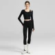 Black Top + Black Yoga Pants