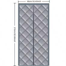 1 Piece Of Winter Magnetic Suction Warm Door Curtain, Thickened Encryption, Cold-Proof, Hole-Free Self-Suction, Bedroom Air Conditioning Windbreak Partition - Multicolor - View 10