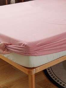 3 piezas Juego de ropa de cama suave y cómoda con textura de camello (incluye funda de almohada) - Rosa - Ver 7