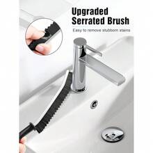 3 Pack Hard Bristle Crevice Cleaning Brush - Multifunctional Gap Small Cleaning Brush For Bathroom, Kitchen, Living Room, Grout, Window, Vehicle, Faucets, Toilet - Default - View 2