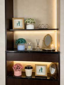 Doraeyun Set de 3 macetas elegantes con flores de Gypsophila - Decoración única para el hogar para sala de estar, oficina, escritorio o estantería | Canasta de flores/Colocación en el escritorio de la oficina | Regalos para el Día de San Valentín, días festivos | Estructura de plástico/Adecuado para cualquier festividad: Pascua, Acción de Gracias, Día de la Madre, Día del Padre, regalos de cumpleaños, lindas plantas de Gypsophila en maceta - color - Ver 9