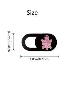 4pcs Webcam Cover,Cartoon Turtle Design, Front Camera Cover, Protect Privacy And Security, Laptop Camera Cover Slide,Phone Accessories Waterproof Shockproof Anti-Fall Anti-Fall Scratch Resistant Anti-Fingerprint Full Cover - Multicolor - View 7