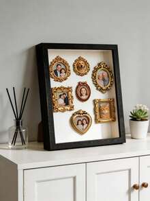 1 Set DIY Mini Museum Shadow Box - Celebrate Your Precious Memories In A Unique Way Through A Customizable Shadow Box Frame Kit, Including Photo Display And Miniature Figurines, Personalized And Distinctive Decorative Keepsake. - Multicolor - View 11
