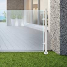 SENDERPICK Railing Post Stainless Steel Railing Post Stainless Steel Handrail Railing - Silver - View 3