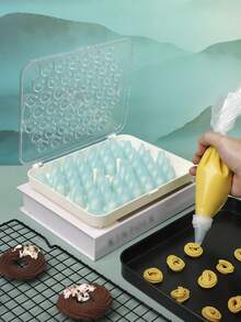 Conjunto de 52 bicos de confeitar de plástico, ferramentas de confeitaria DIY com adaptador, caixa de armazenamento transparente em PS, bicos de confeitar para decoração de bolos, conjunto de bicos para biscoitos e chantilly, armazenamento portátil, estilo Ins, alta qualidade, conjunto completo, kit de confeitaria para iniciantes Ins, ferramentas de confeitaria DIY com adaptador. - Multicolorido - Ver 11