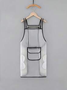 1 chiếc tạp dề nhà bếp chống thấm nước có túi bên hông, họa tiết mây dễ thương, dây đeo có thể điều chỉnh, phù hợp cho cả nam và nữ. - Nhiều màu - Xem 12