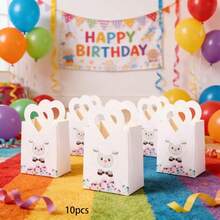 10pcs/Pack Eid Al-Adha, Eid Mubarak Party Favor Gift Candy Paper Boxes, Cute Lamb Design Small Treat Boxes - View 16