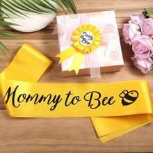 Bộ 2 ghim cài dây đeo vai chủ đề ong vàng, ghim cài "Mẹ - Ong" và ghim cài "Cha - Ong". - màu vàng - Xem 6