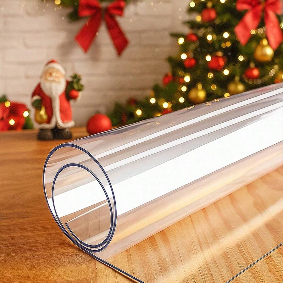 0,25mm dicke transparente PVC Tischdecke Schutzfolie, rechteckige transparente Tischdecke, wasser- und ölbeständig, Tischplattenabdeckung, weiche Glas Tischdecke, geeignet für Küche, Waschtisch, Schreibtisch, Esstisch. Haushalt Küche und Esszimmer Zubehör