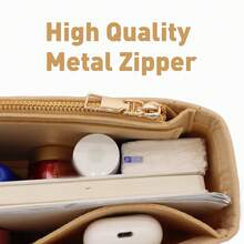 [GG钱包收纳袋] GG Marmont绗缝钱包收纳袋，米色，适合迷你单肩包 - 米色 - 查看 4