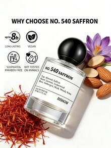 RISNOW 540 Saffron Perfume 50ML Presents A 5ML Dispenser, Inspired By B. Accarat R. Ouge 540, Exquisite Gift Box Packaging, Suitable For Men And Women, Suitable For Giving To Friends, Family, Etc. As Gifts For Festivals, Birthdays, Anniversaries, You Can Use Paraben Free In Parties, Parties, And Dates - 東方香調 - 查看 3