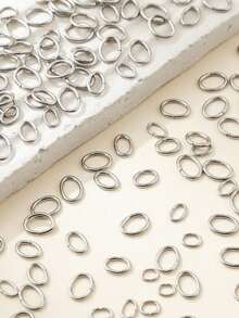 400个椭圆形闭合开口圈首饰制作套装，DIY项链、手链、耳环串珠材料 - diy - 查看 4