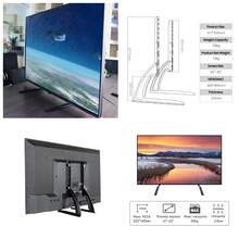 Lislark Two Pieces In One Set, This Tabletop TV Stand Is Designed For 14 To 42-Inch Plasma, LCD, And LED Screens. It Features A Universal Height-Adjustable Monitor Bracket And Is Compatible With VESA Sizes Ranging From 100X100 To 200X200 Mm - Negro - Ver 3