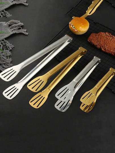 1 chiếc kẹp gắp thức ăn bằng thép không gỉ, thích hợp để phục vụ thức ăn, đồ ăn nhẹ trong các bữa tiệc, salad, món khai vị, đồ nướng, bít tết, bánh mì và bánh ngọt, phù hợp cho nhà bếp gia đình, nhà hàng khách sạn, cắm trại và nhiều nơi khác.