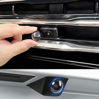 Car 360° Panoramic Camera Protective Cover Reversing Image Lens Protective Cover Dustproof Anti-Scratch Anti-Collision Anti-Collision Car Lens Protective Cover High-Definition High Transparent Lossless Field Of View Universal Adaptation Sedan SUV High-End Car Exterior Protective Accessories