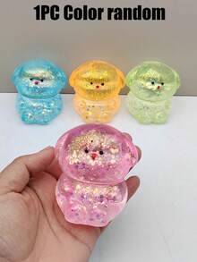 1/3/4/5pcs Shiny Crystal Salamander Squishy Toys, Soft Slow Rebound, Anti-Stress Fidget Toys, Cute Small Gadgets, Taba Squishy, Portable Travel Finger Pinching Toys, Soft & Adorable, Suitable For All Ages Including Autism, Office Workers, Students, Ideal Holiday Gifts, Small Cute Fun Gifts - 彩色 - 查看 50