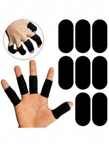 30pcs/60pcs Seamless Muscle Self-Adhesive Stickers - Black Breathable Muscle Effect Patches Tape With Starry Sky Pouch, Securely Fixed, Easy Removal, Suitable For Daily Sports And Multiple Uses/The Product Is Not Intended To Be Affixed To The Mouth - Black - View 3
