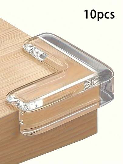 10 Stück transparente Silikon Steckdosen Eckenschutz & Tischkantenschutz