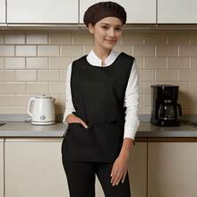 1 Piece Of PVC Material Kitchen Apron, Waterproof And Oil Resistant Kitchen Cooking Apron, With A Large Pocket, Suitable For Restaurants, Kitchens, Chefs, Coffee Shop Waiters' Work Clothes - Multicolor - View 13