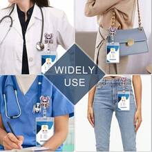 Carrete de insignia de Pascua y primavera/Carrete de insignia de conejo/Carrete de insignia de enfermera, Portador de identificación/Regalo, Carrete de insignia de huevo de Pascua/Carrete de insignia de maestro - C-Multicolor - Ver 5