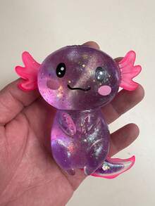 1/3/4/5pcs Shiny Crystal Salamander Squishy Toys, Soft Slow Rebound, Anti-Stress Fidget Toys, Cute Small Gadgets, Taba Squishy, Portable Travel Finger Pinching Toys, Soft & Adorable, Suitable For All Ages Including Autism, Office Workers, Students, Ideal Holiday Gifts, Small Cute Fun Gifts - 彩色 - 查看 58