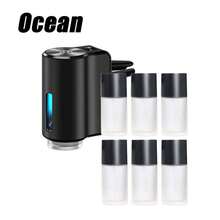 Smart Car Air Freshener Diffuser - Lasts 45 Days, Rechargeable, 3 Adjustable Modes And Auto-Off Function, 3/6 Bottles (Perfume And Ocean Scent), Car Dashboard Decoration, Unisex Gift - A - View 18