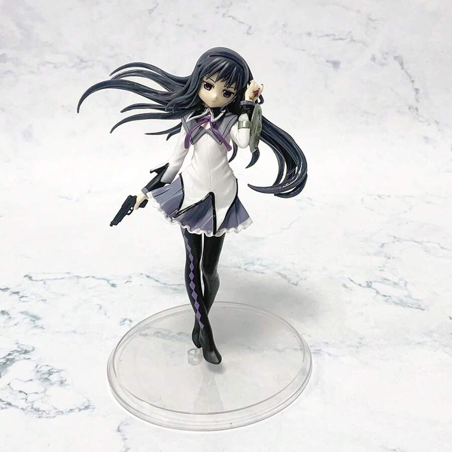 Magia Record Akemi Homura  Anime Action Figure Cute Girl Figure Model Collection Doll Desktop Ornament Car Decor Home Decoration Gift For Anime Fans - 坐姿曉美焰 - 查看 1