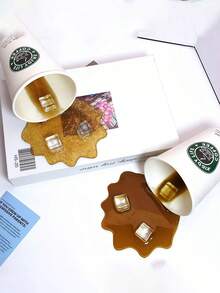 1pc Spilled Coffee Prank Toy, Realistic Beverage Cup, Creative Phone Holder & Desktop Decor - Phone Stand - View 8