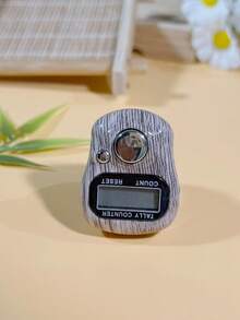 全新定制电子戒指计数器，轻巧便携，多种颜色可选，仿木纹图案男女皆宜，广泛适用于日常祈祷、仓库盘点、娱乐游戏、商务活动、节日礼品等。 - 多色 - 查看 2