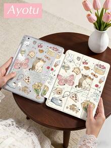 Ayotu Beautiful Cat And Butterfly Cartoon Patterns Case Witch For Y Stand Flip Case Compatible With Ipad A16 ,Pro 13 12.9 11, Air 11 13, Mini, Air 11inch Case,Kindle (11th Generation-2024 Release),Kindle Paperwhite 12th Gen 2024 - Multicolor - View 4