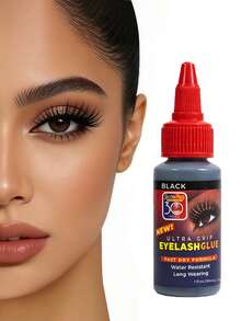 SalonPro 30-Second Extra Strong Black Eyelash Glue - Professional Salon-Grade Formula, Quick Drying, Waterproof, Long-Lasting Wear - View 2
