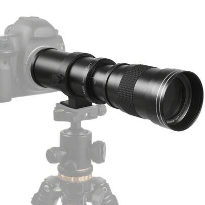 420-800mm F8.3 Telephoto Zoom Lens (Manual Focus) + T Mount, Compatible With Sony A7 IV-III/ZV-E10/A7R V/A7C II/A7R IV/A7S III/A1/A9 III/A6400/A6100/A9 II/A7 II/A6000/NEX-6/NEX-5/Alpha Mirrorless Cameras