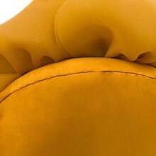 Stereo Flower Throw Pillow Covers Aesthetic Decorative Floral Accent Pillow Cases Round Cushion Handmade Pillowcase For Bedroom Bed Couch Living Room 12 Inch Mustard Brown - 棕色 - 查看 5