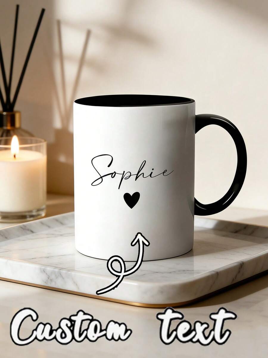 Customizable Photo, Logo Or Pattern Personalized Mug. Durable And Reusable With A Smooth, Comfortable Handle. Suitable For Both Men And Women, Making It A Perfect Gift For Parents, Grandparents, Mother's Day, Birthdays And Other Special Occasions. - Multicolor - View 1