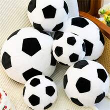World Cup Football Plush Doll Set - Classic Black And White, Multiple Sizes, Home Decor/Fan Gift/World Cup Merchandise | Soft Squeeze Stress Relief Ball, Classic Black And White Football Doll - 3 Size Options, Bedroom/Desk/Car Decor, Must-Have Fan Collection - Multicolor - View 7