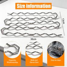 1pc Hot Dog Holders For Grilling, BBQ Sausage Roller Rack, Hot Dog Roller Sausage Roller Rack, Sausage Roll Rack Stainless Steel BBQ Hot Dog Rack, 8 Sausage Holder & Roller - 1pc - View 2