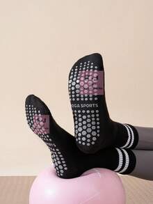 Bộ 1/2/3/5/6 đôi tất thể thao chuyên nghiệp chống trượt dành cho nữ, thích hợp cho Pilates, Yoga, Aerobics, Thể dục, Thể thao, Hoạt động ngoài trời, Quà tặng, Ngày lễ, Mọi mùa. - Nhiều màu - Xem 4