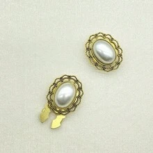 1个衬衫纽扣套，时尚水晶海龟造型袖扣，衬衫配饰 - 橢圓花邊 - 查看 5