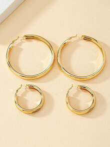Set 2 buah Anting Geometris Minimalis - anting-anting - View 6