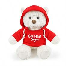 1个疗愈忏悔泰迪熊毛绒玩具，心形文字填充玩偶，泰迪熊拥抱爱心，泰迪熊拥抱玫瑰，情侣/闺蜜祝福礼物，女孩生日/母亲节/毕业礼物 - 彩色 - 查看 15