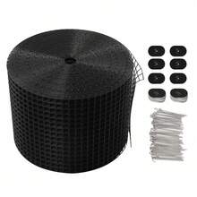 SENDERPICK Solar Panel Bird Wire Mesh Guard Kit Proofing Pigeons Pest Clips Net 8'' 100FT - Black - View 2
