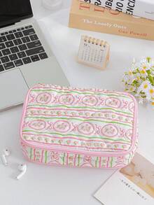Tas Penyimpanan Kabel Data Digital Motif Bunga Stroberi Lucu, Tas Penyimpanan Berlapis - MultiWarna - View 12