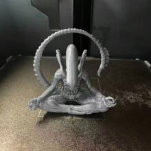 1件装 铁血战士冥想摆件，独特氛围外星人装饰，创意设计，打造个性化氛围，适合收藏、园艺、瑜伽、圣诞节、生日礼物 - 黑 - 查看 12